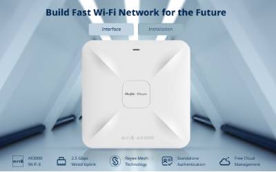 Point d'accès RUIJIE RG-RAP2260(G) Double Bande Wi-Fi 6 AX1800