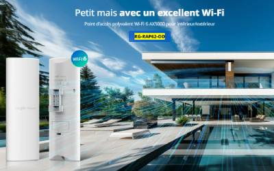 Point d'accès RUIJIE REYEE RG-RAP62-OD Polyvalent Wi-Fi 6 AX3000