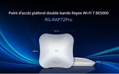 Point d'accès RUIJIE REYEE RG-RAP72PRO Double Bande Wi-Fi 7 BE5000