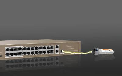 Switch TENDA TEF1126P Rackable 24FE+2GE/1SFP avec 24 ports PoE
