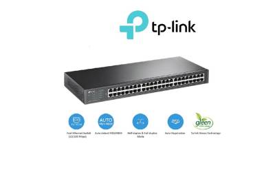 Switch TP-LINK TL-SF1048 Rackable 48 Ports 10/100 Mbps - Noir
