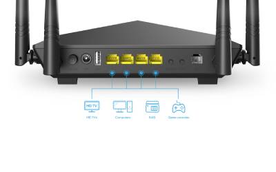 Modem-Routeur TENDA V12 AC1200 Dual Band Wi-Fi Gigabit VDSL/ADSL