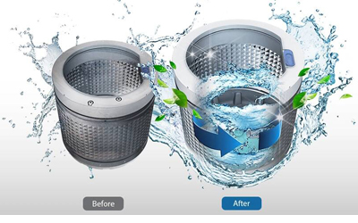 Lave Linge Frontal SAMSUNG WW90T654DLN Eco Bubble 9Kg - Inox