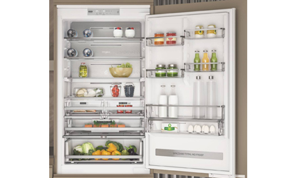Réfrigérateur Combiné 6éme Sens WHIRLPOOL WBMF606372BNA 250L - Noir