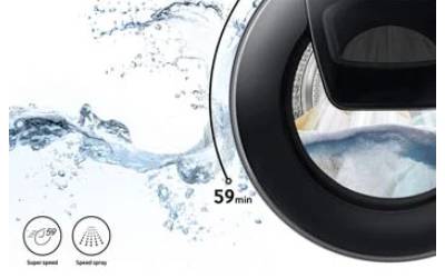 Lave Linge Frontal SAMSUNG WW90T654DLN Eco Bubble 9Kg - Inox