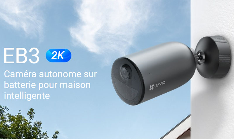 Caméra de Surveillance Externe EZVIZ EB3 3MP Smart Avec Batterie